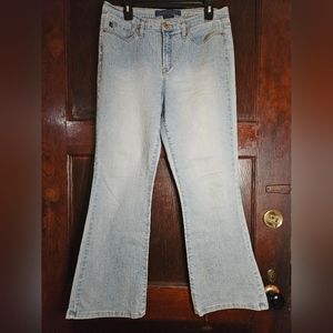 Jeanstar Vintage High Waisted Wide Leg Jeans - Size 12 Short
